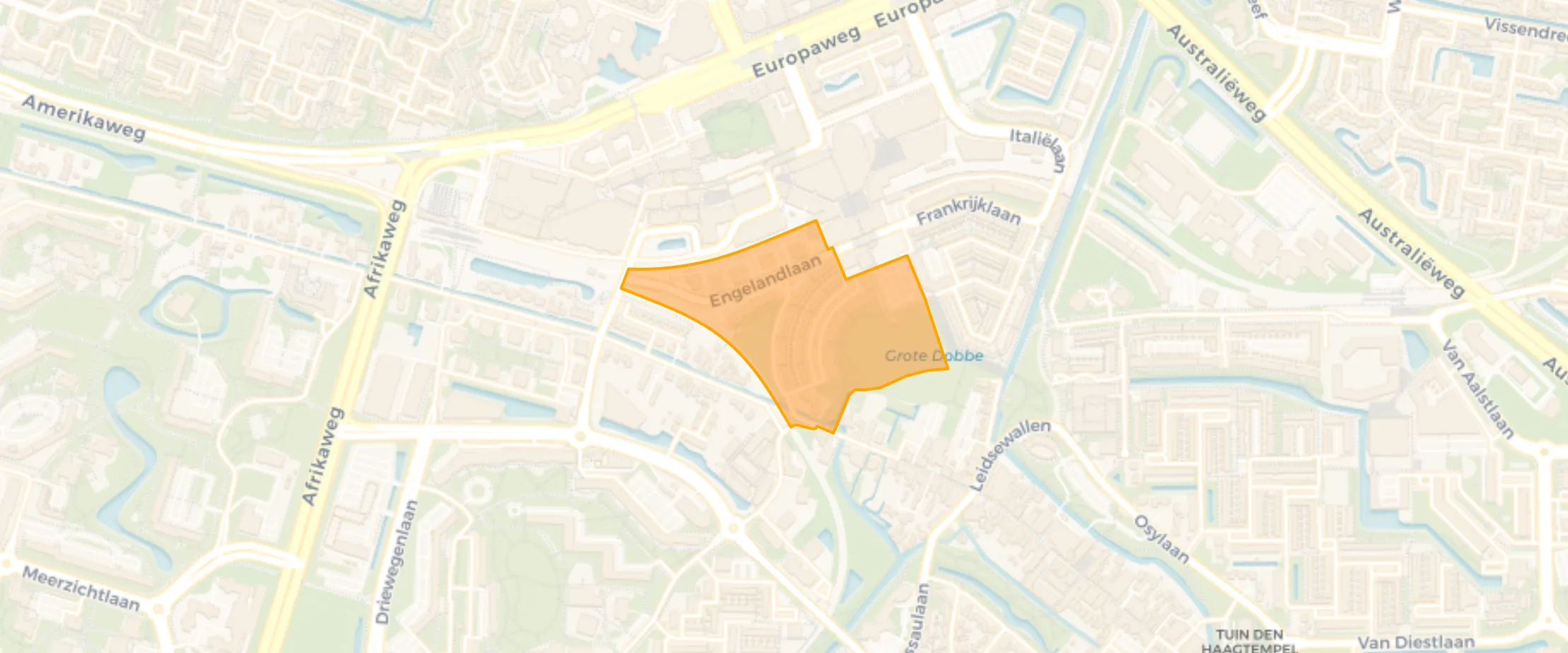 Map of Engelse buurt
