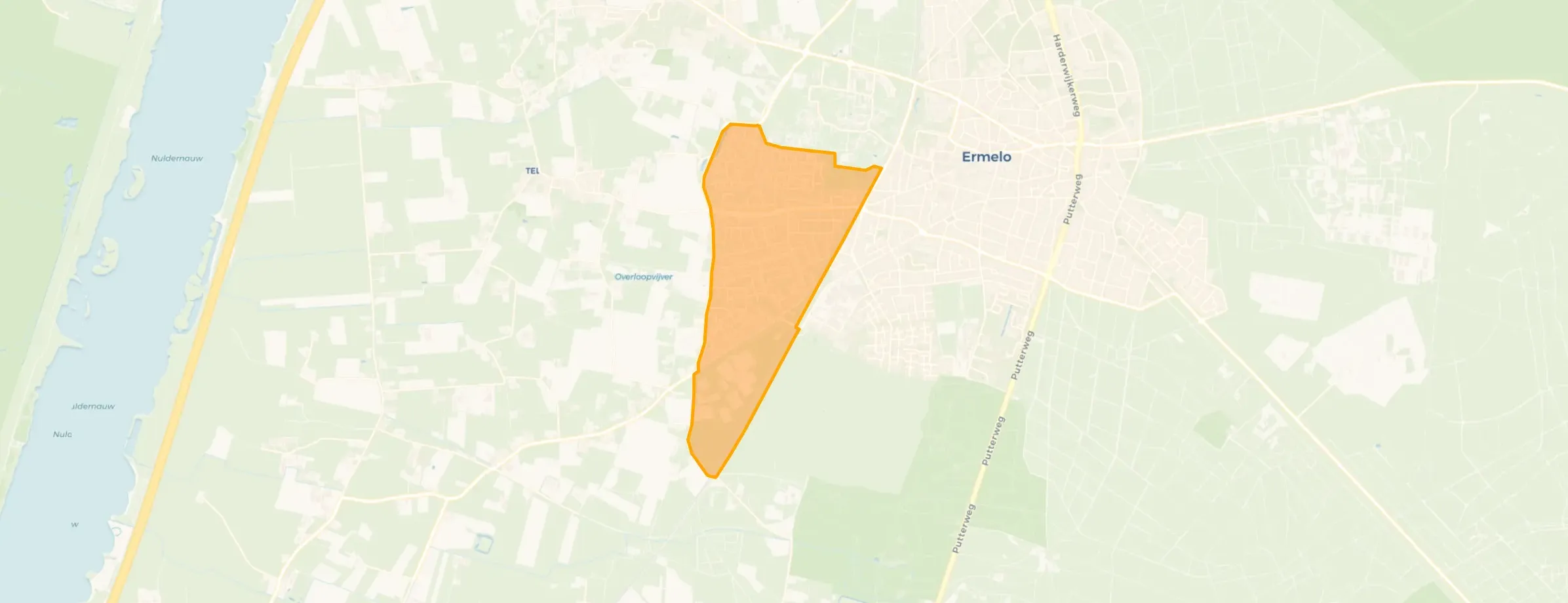 Kaart van Ermelo - West