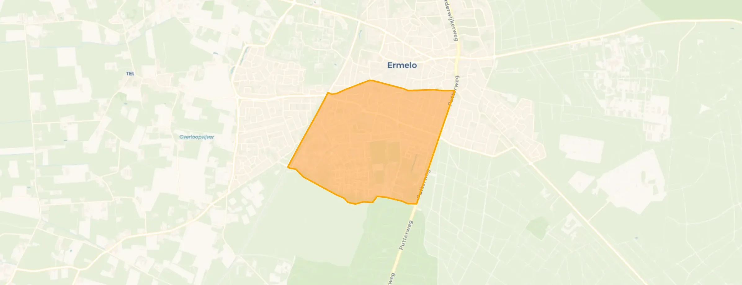 Kaart van Ermelo - Zuid