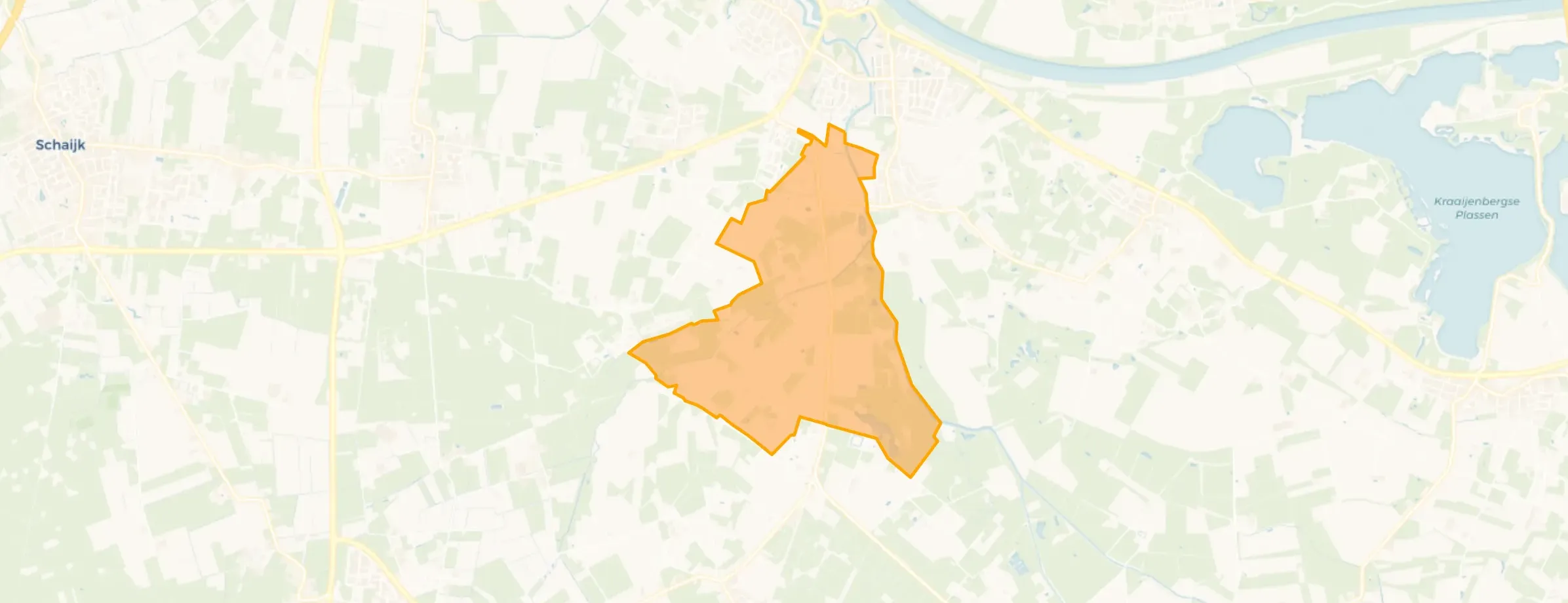 Escharen buitengebied West inclusief Raam in Land van Cuijk