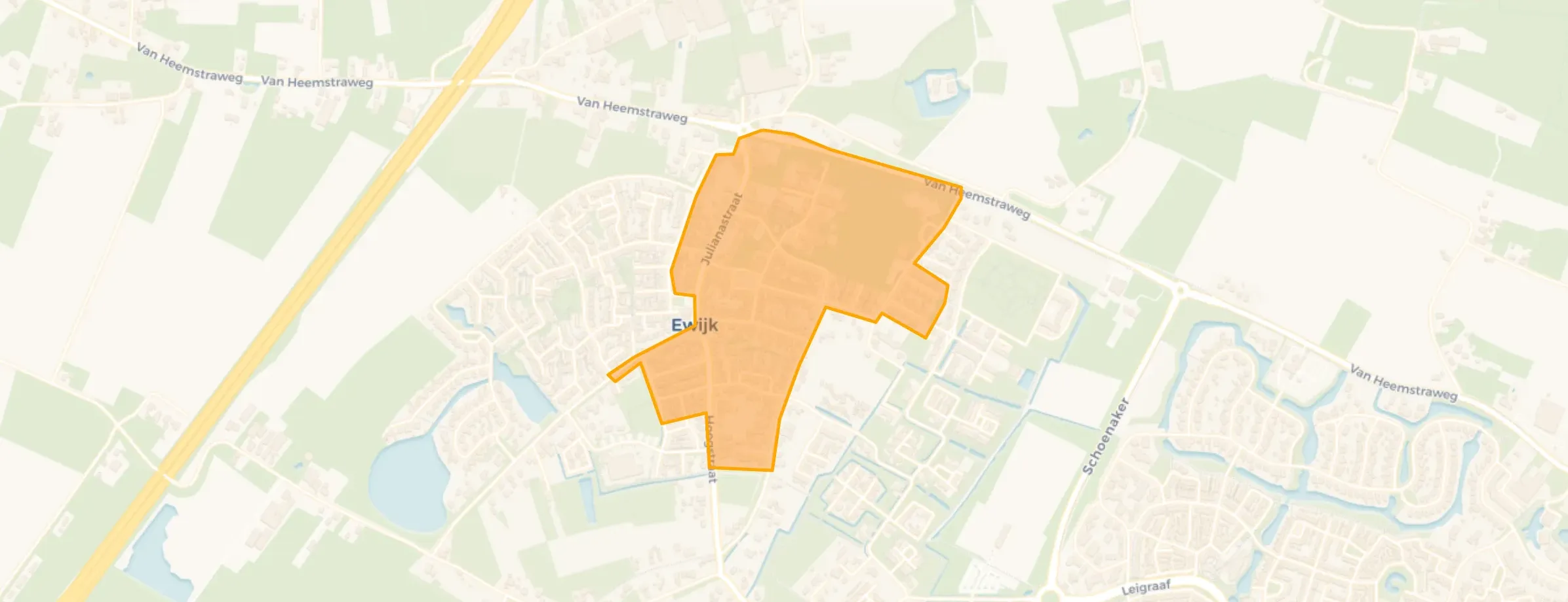 Kaart van Ewijk-Centrum