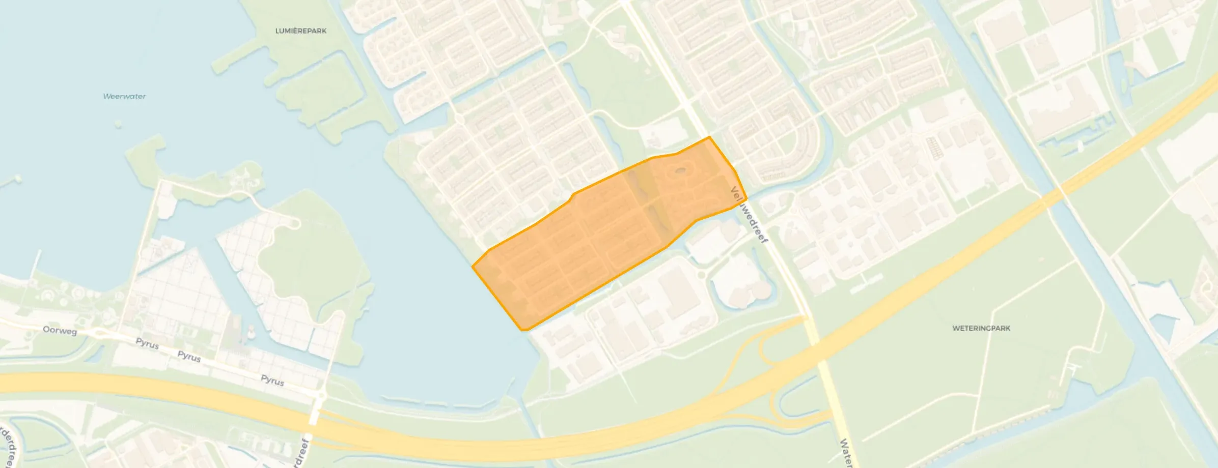 Buurt Filmwijk Zuid-zuid van Walt Disneyplantsoen, Almere