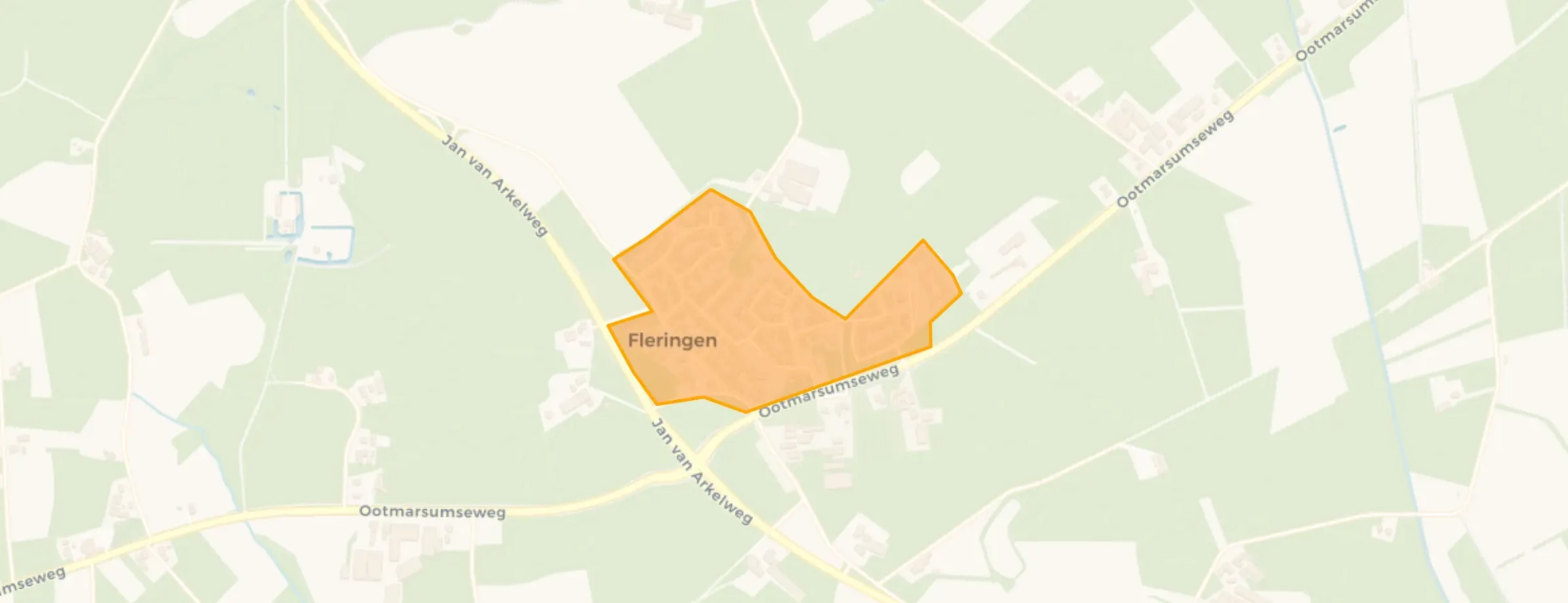 Kaart van Fleringen kern