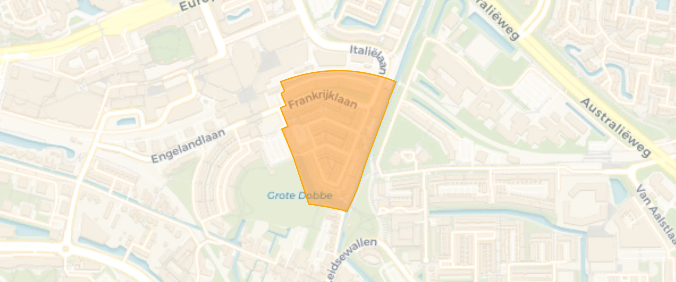 Map of Franse buurt