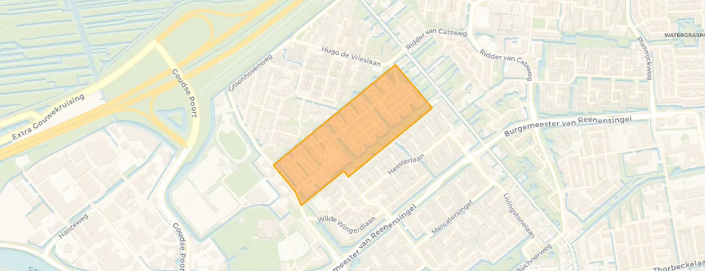 Kaart van Gaardenbuurt