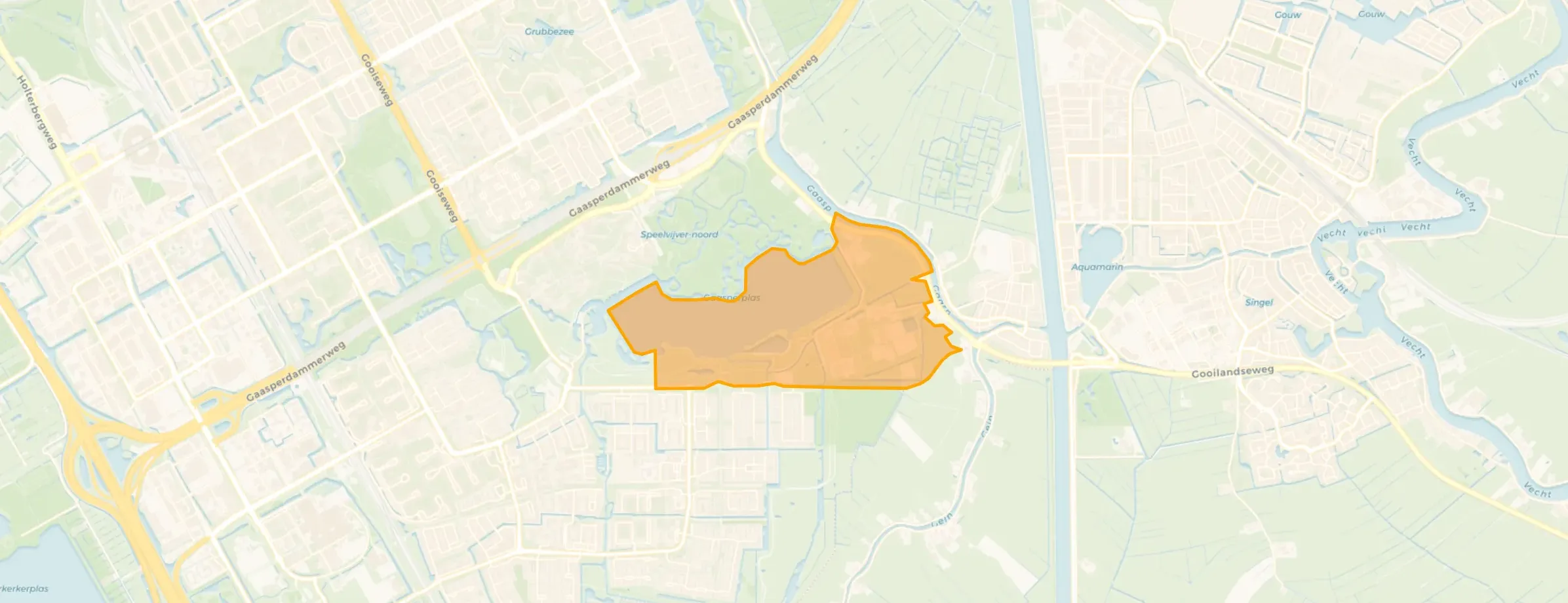 Kaart van Gaasperplas