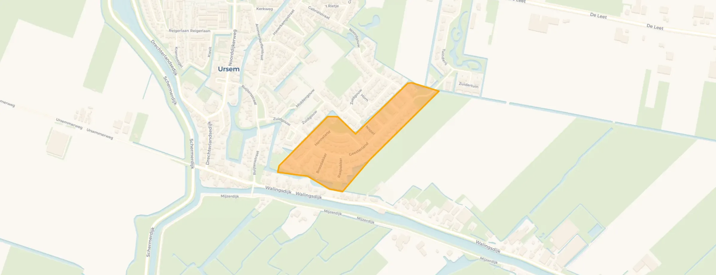 Buurt Geesterland en omgeving, Ursem