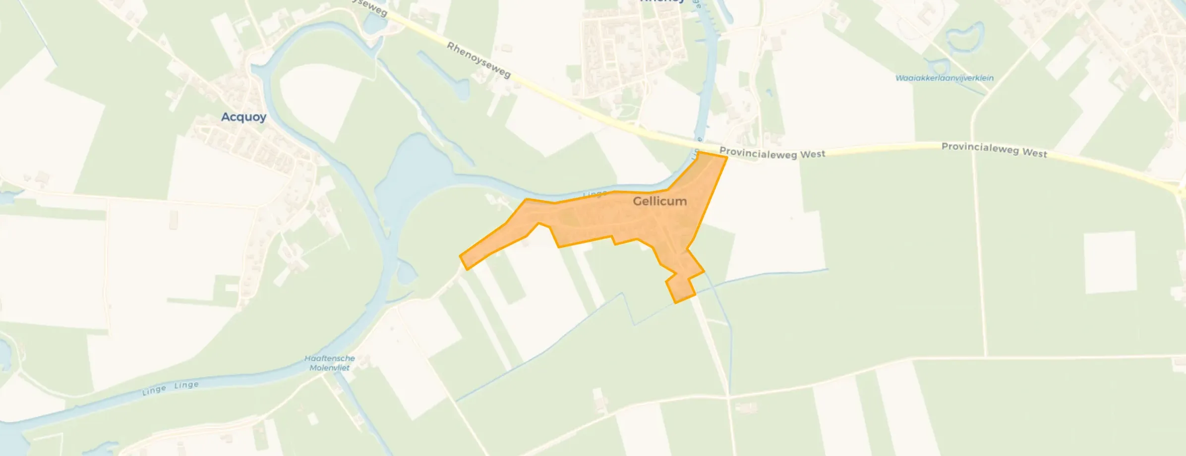 Kaart van Gellicum