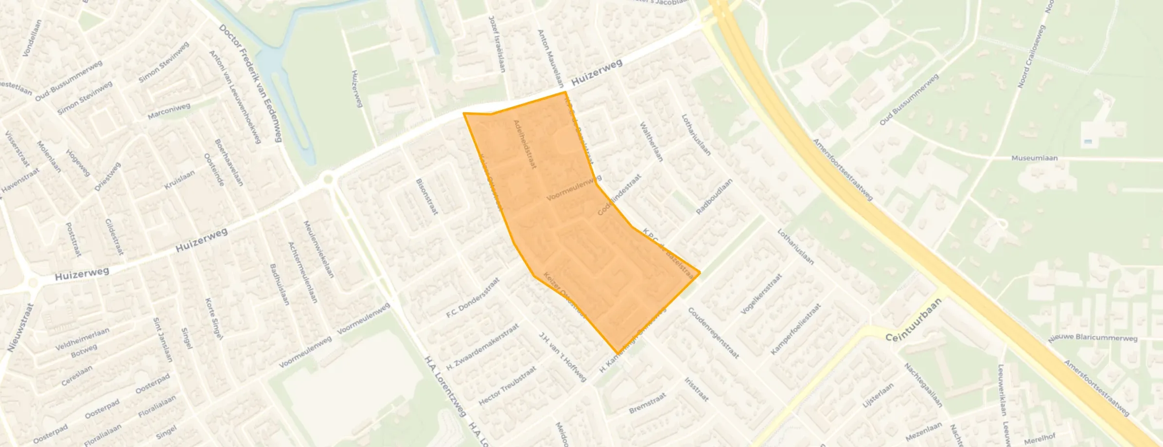 Kaart van Godelindebuurt