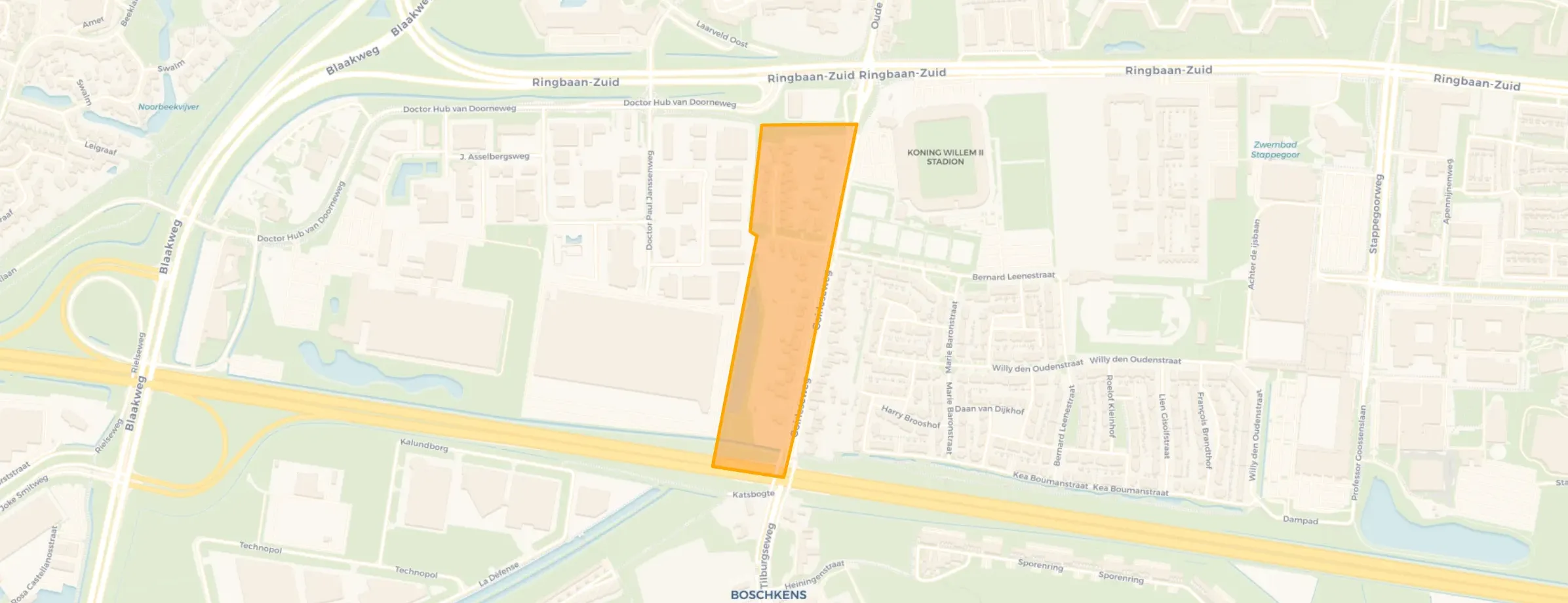 Kaart van Goirleseweg West