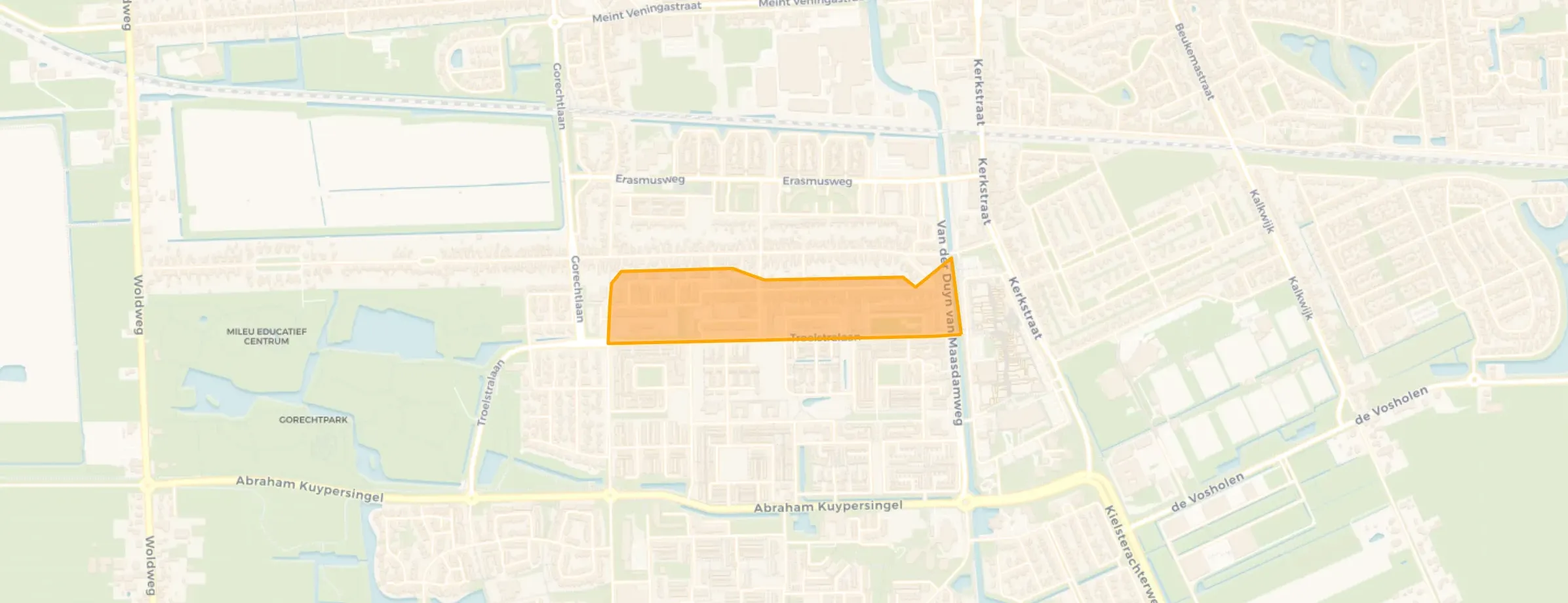 Kaart van Gorecht-Noord