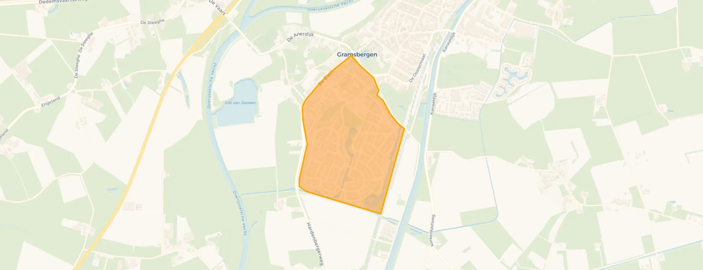 Kaart van Gramsbergen Uitbreidingsplan