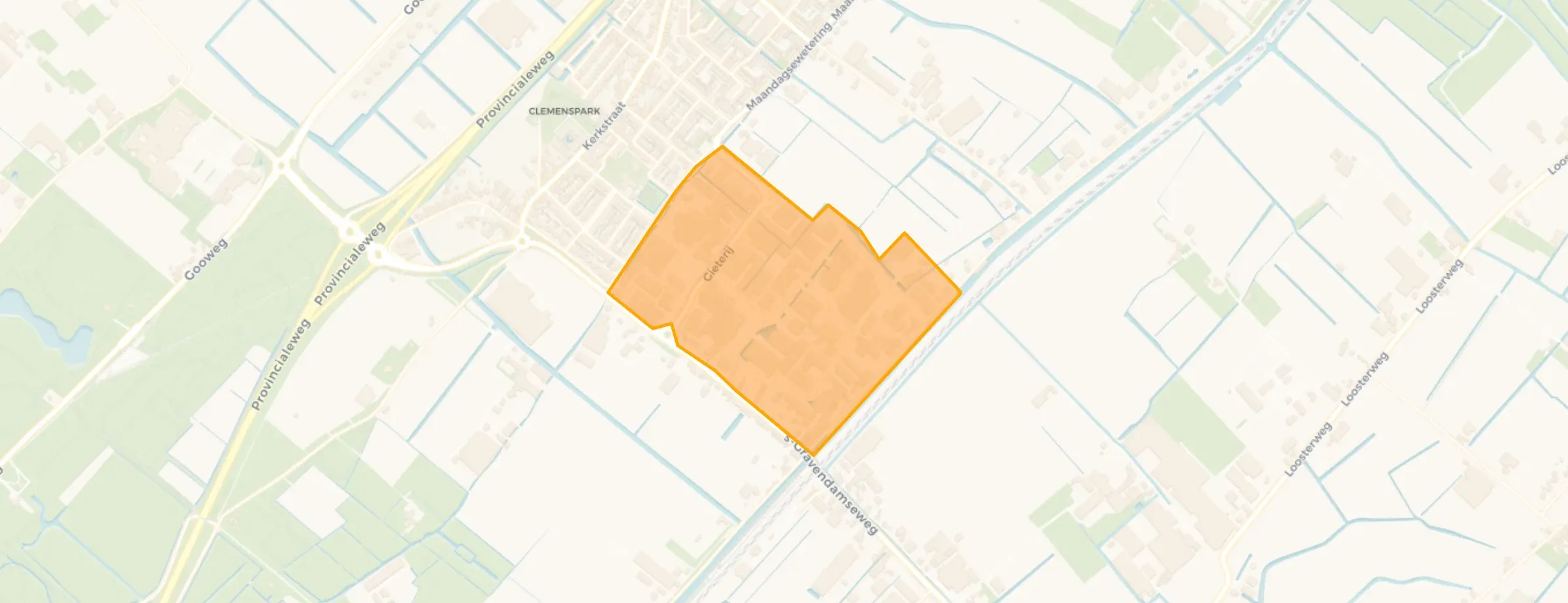 Kaart van Gravendam