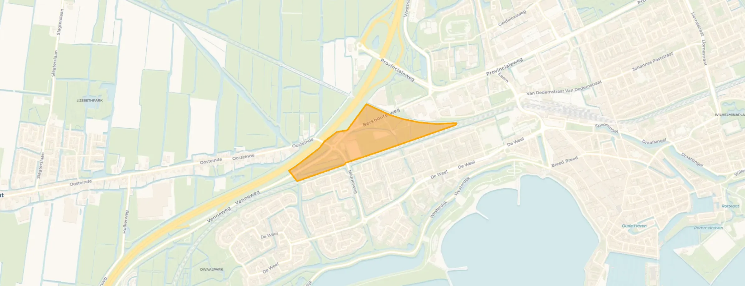 Kaart van Grote Waal - Buurt 13 02