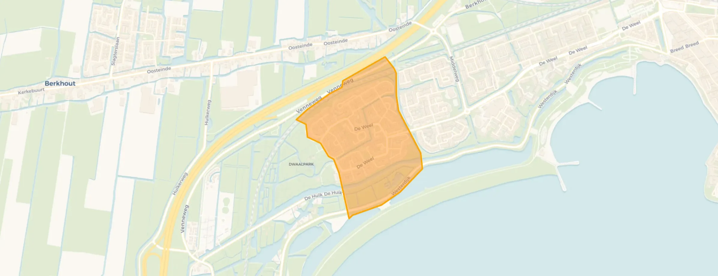 Kaart van Grote Waal - Buurt 13 07