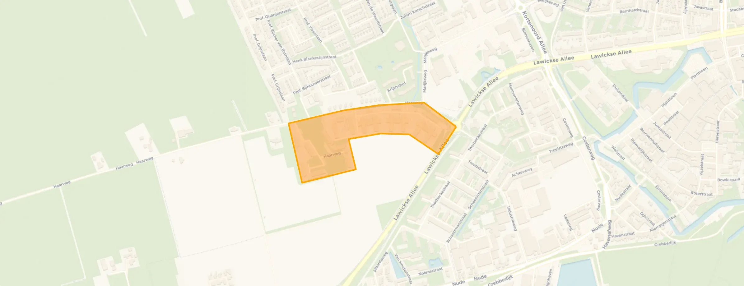 Kaart van Haarweg