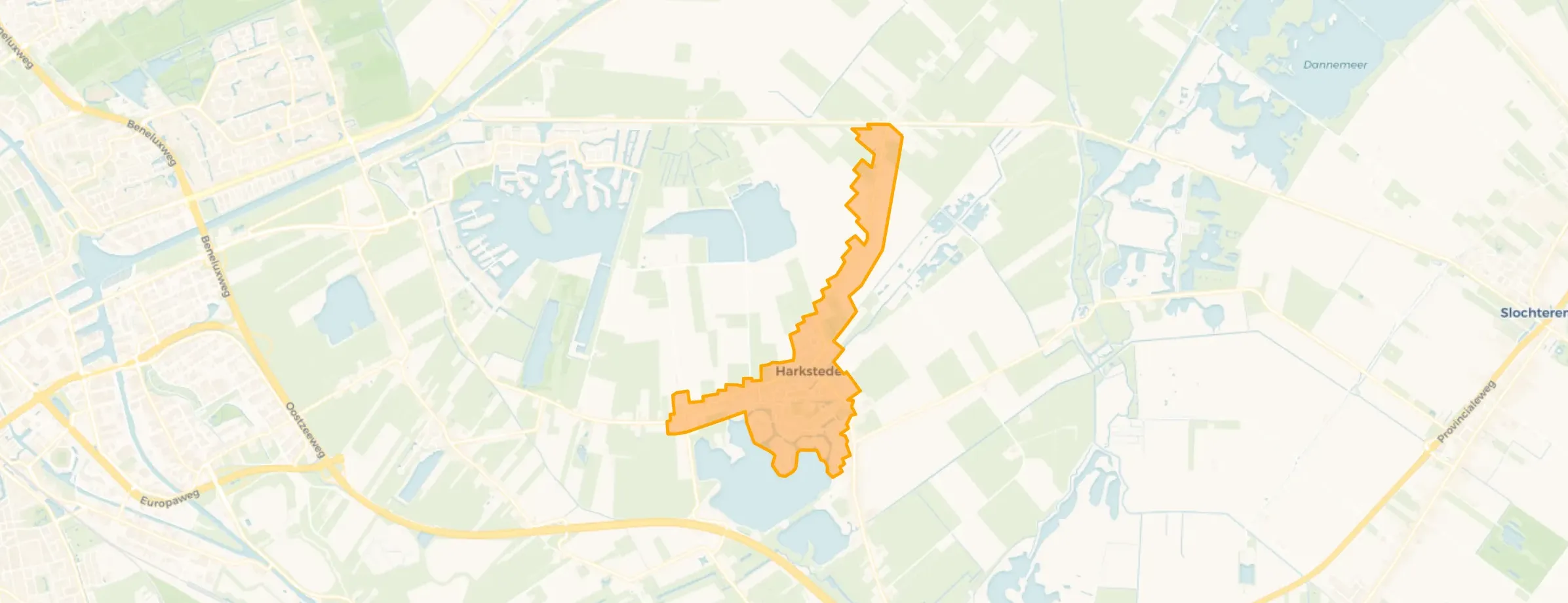 Kaart van Harkstede