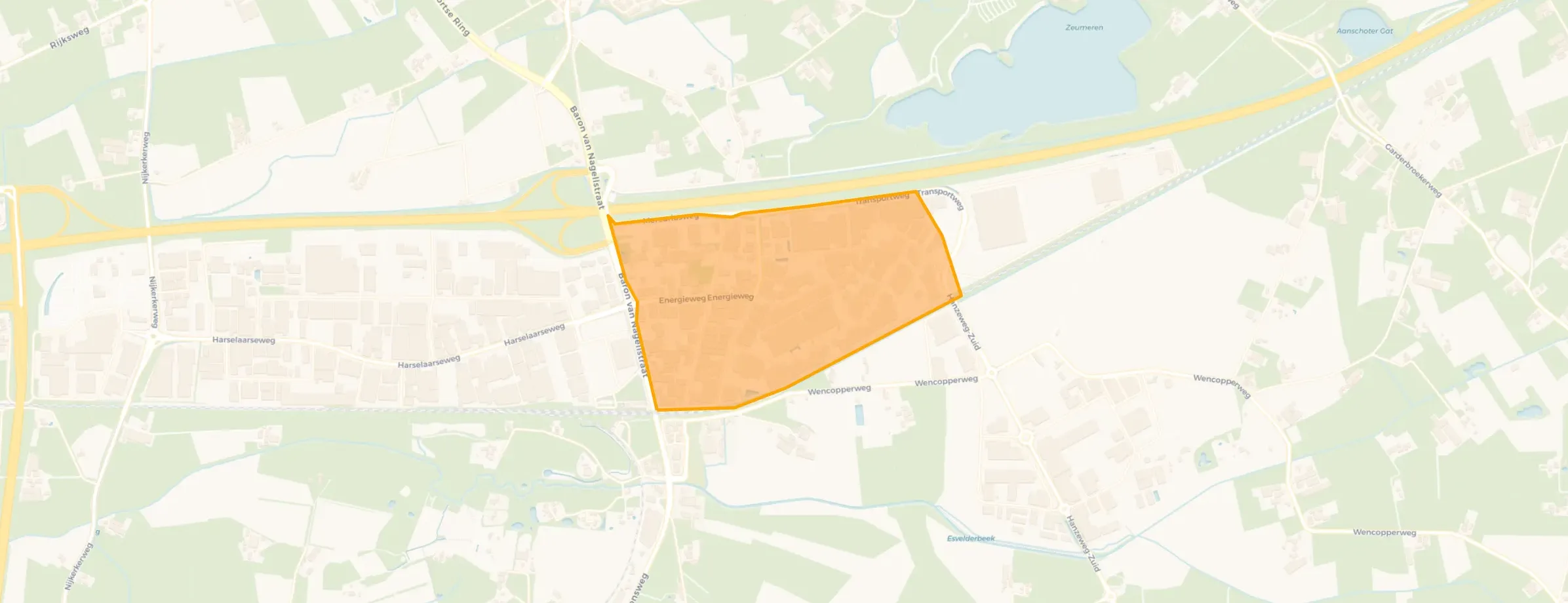 Kaart van Harselaar-Oost