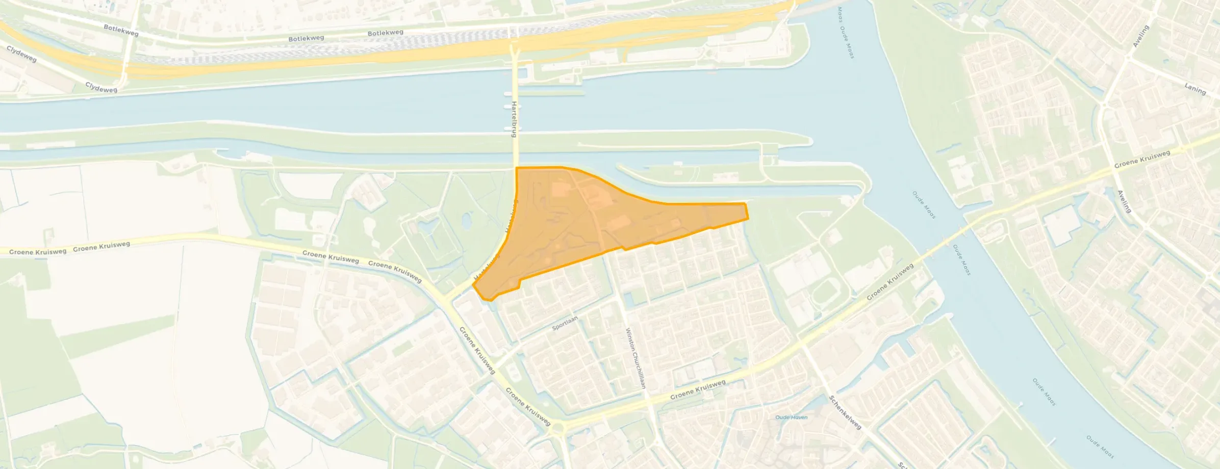 Kaart van Hartelpark-Oost