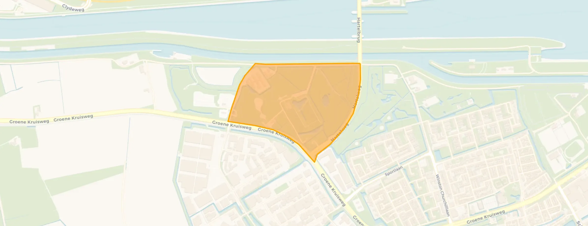Kaart van Hartelpark-West