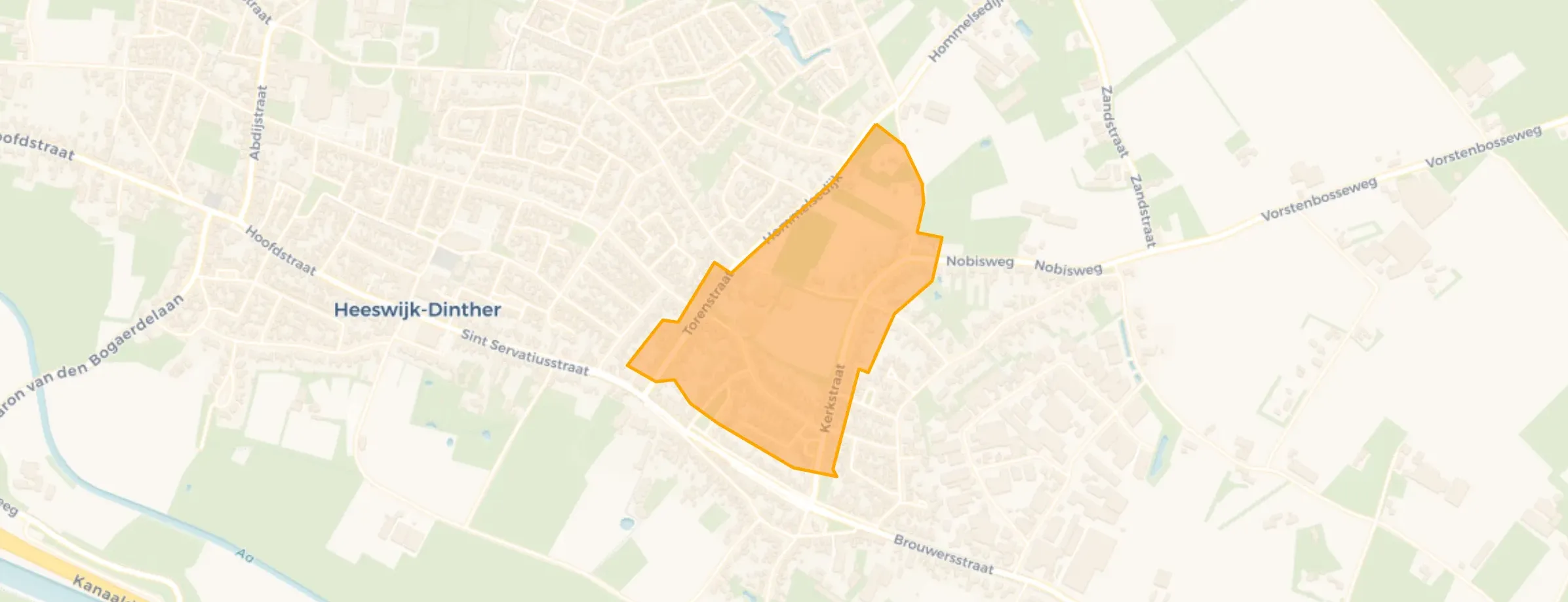 Kaart van Heilige Stok - Kerkstraat