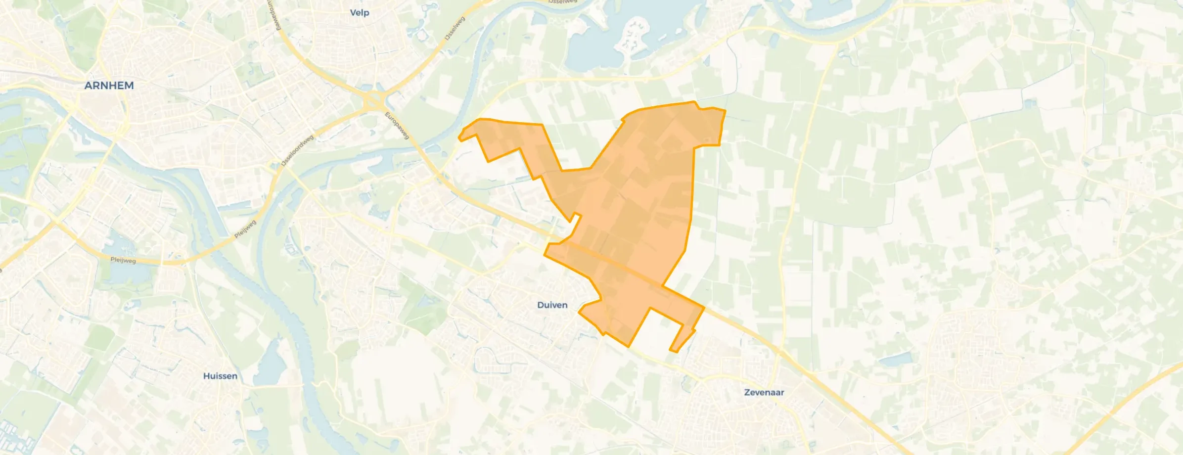 Kaart van Het Broek