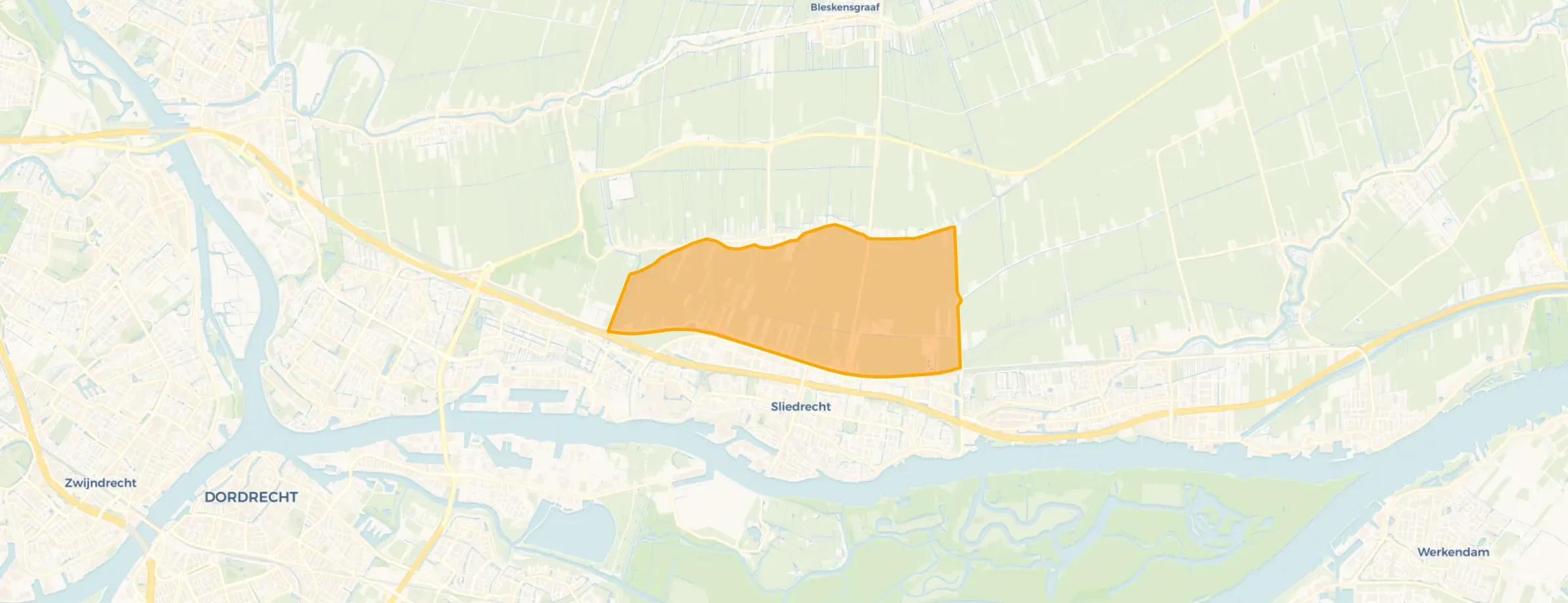 Kaart van Het Buitengebied