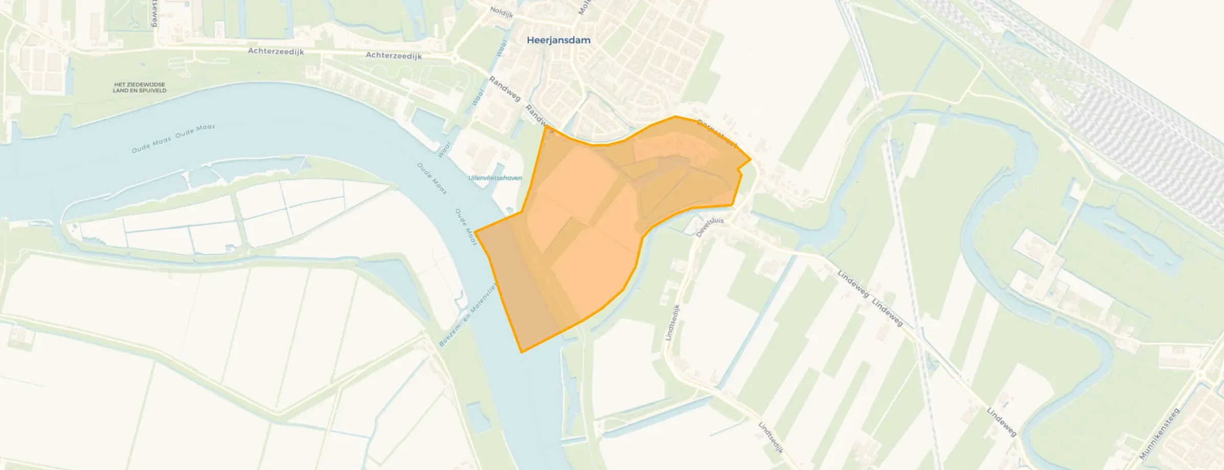 Kaart van Het Buitenland en omgeving