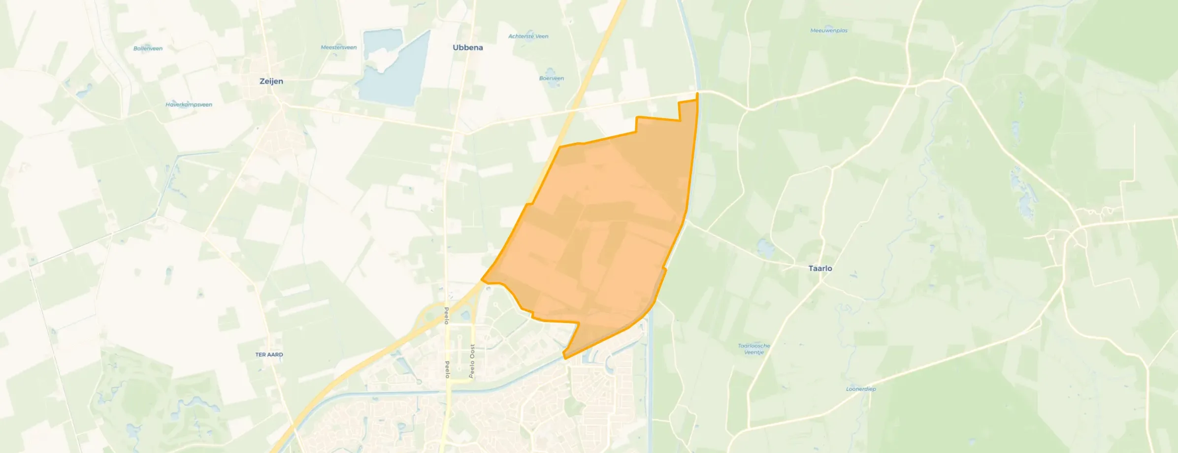 Kaart van Het Grote Veld