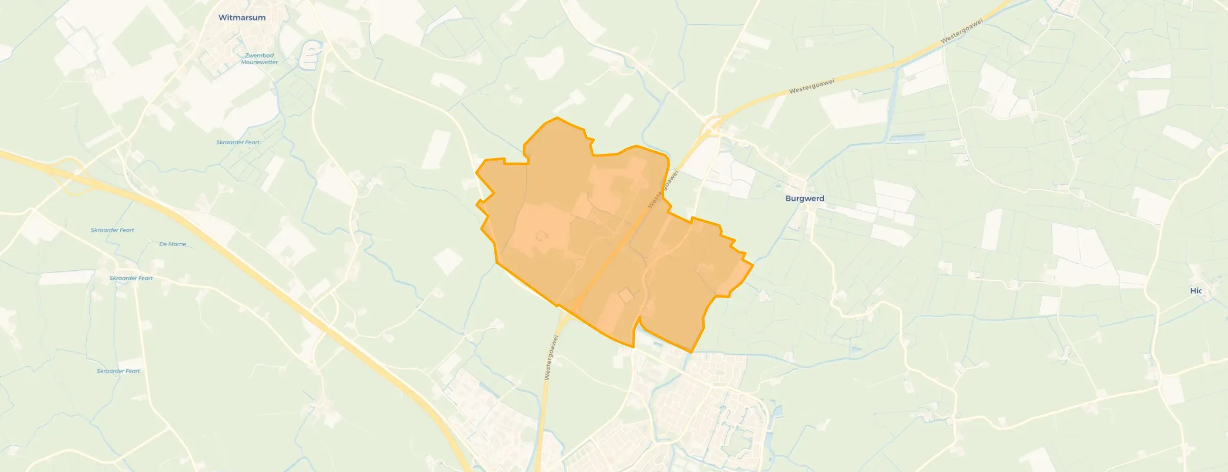Kaart van Hichtum