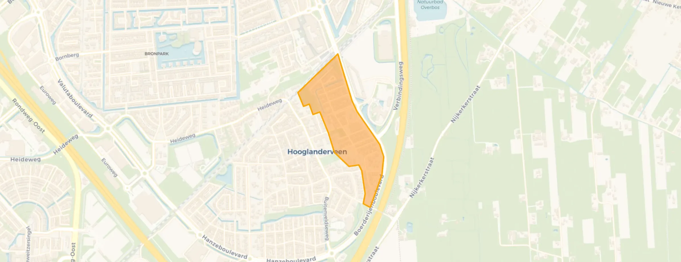 Buurt Hoekveen en omgeving, Hooglanderveen