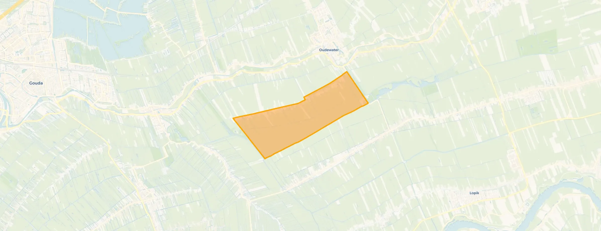 Kaart van Hoenkoopse buurt