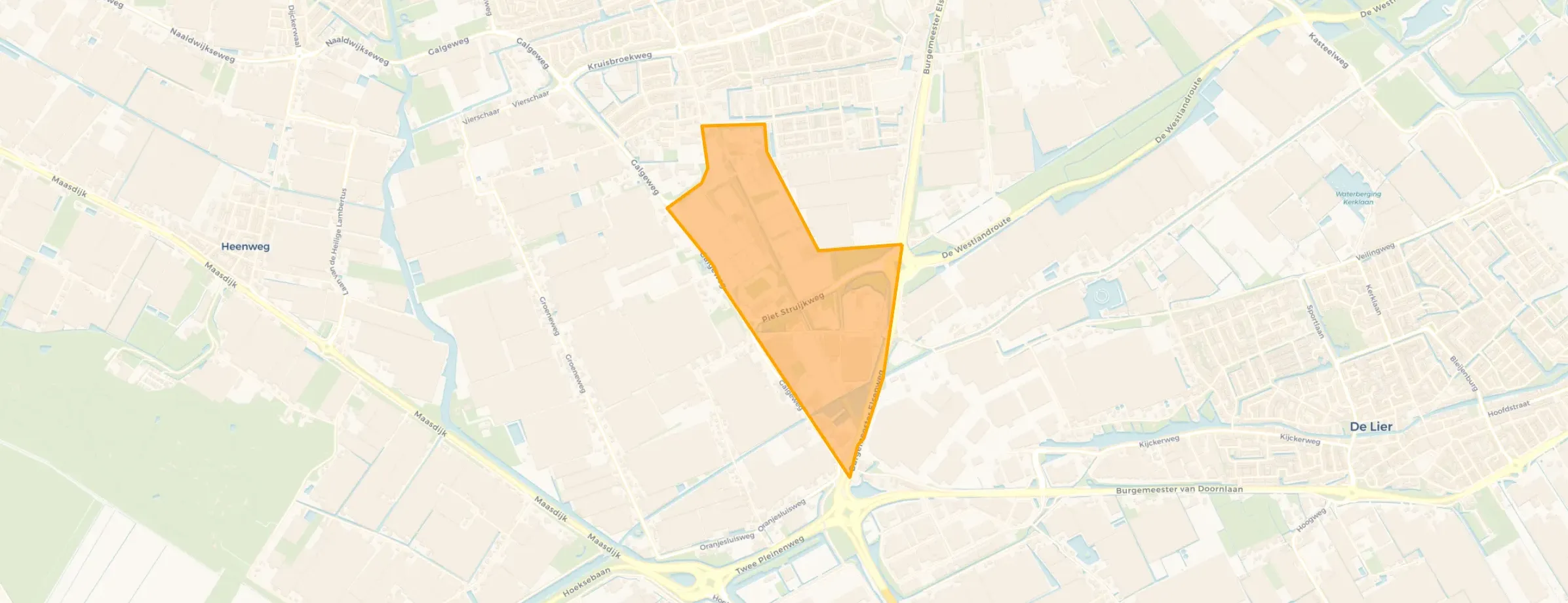 Kaart van Hoge Bomen