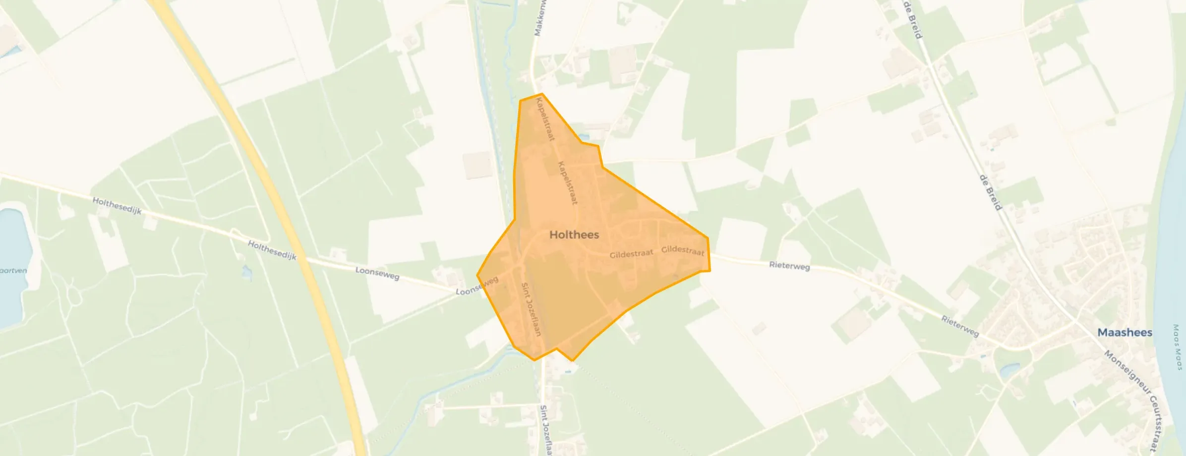 Kaart van Holthees Centrum