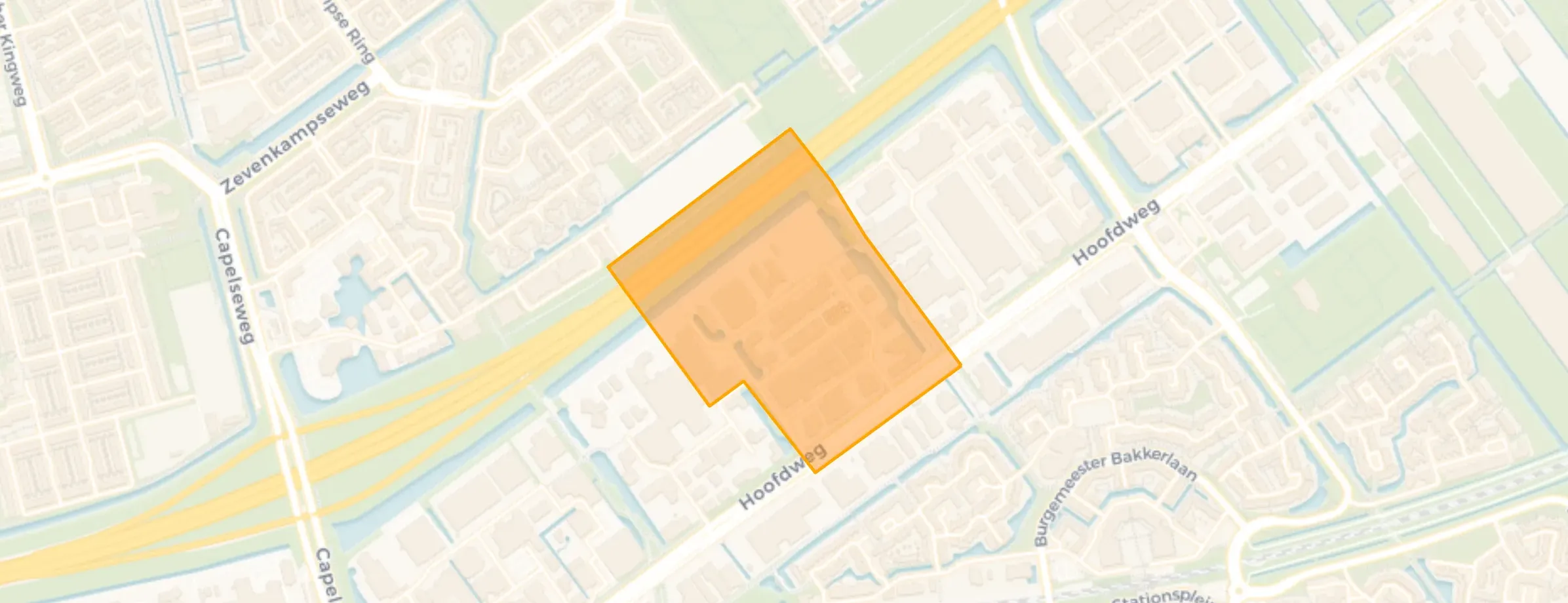 Kaart van Hoofdweg sector C