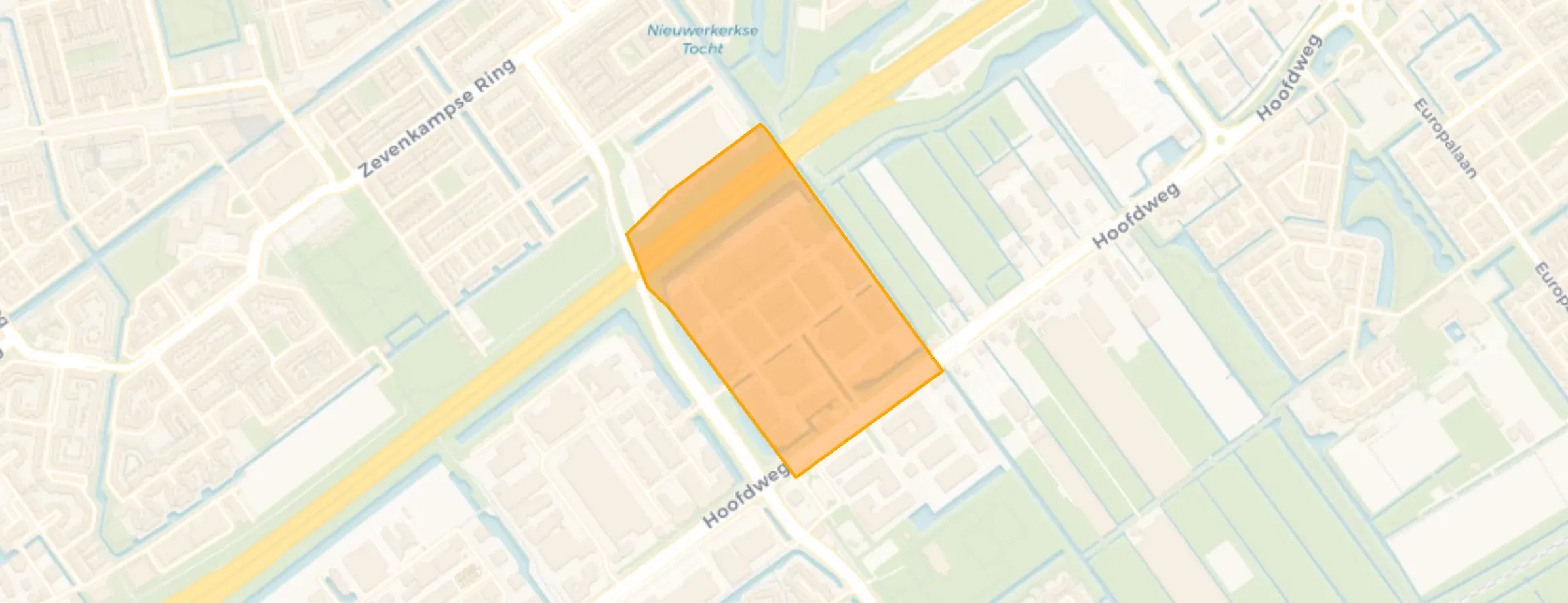 Kaart van Hoofdweg sector G