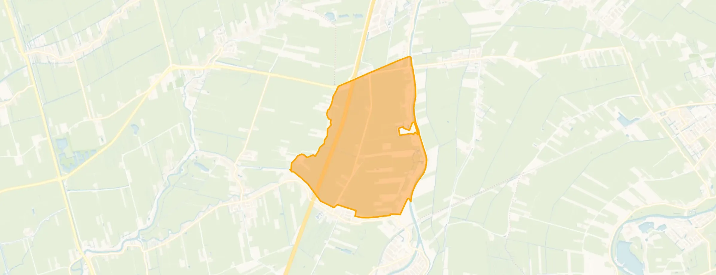 Kaart van Hoogblokland-Buitengebied-Noord