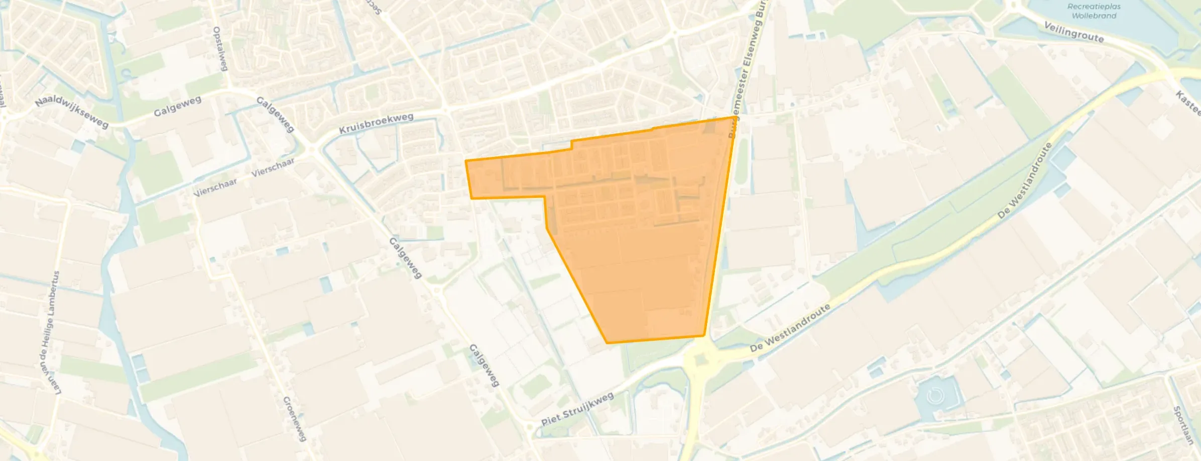 Kaart van Hoogeland Oost