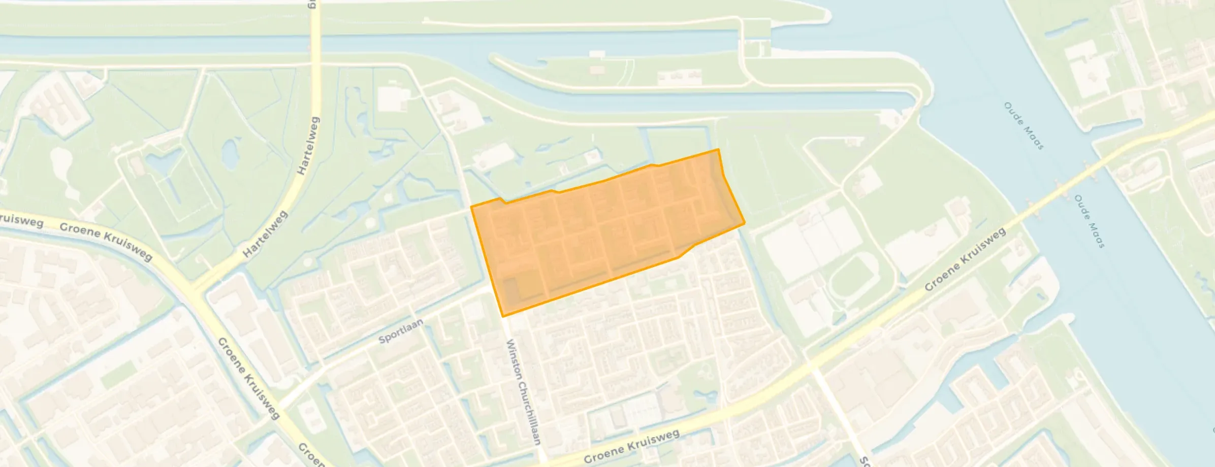 Kaart van Hoogwerf-Noord