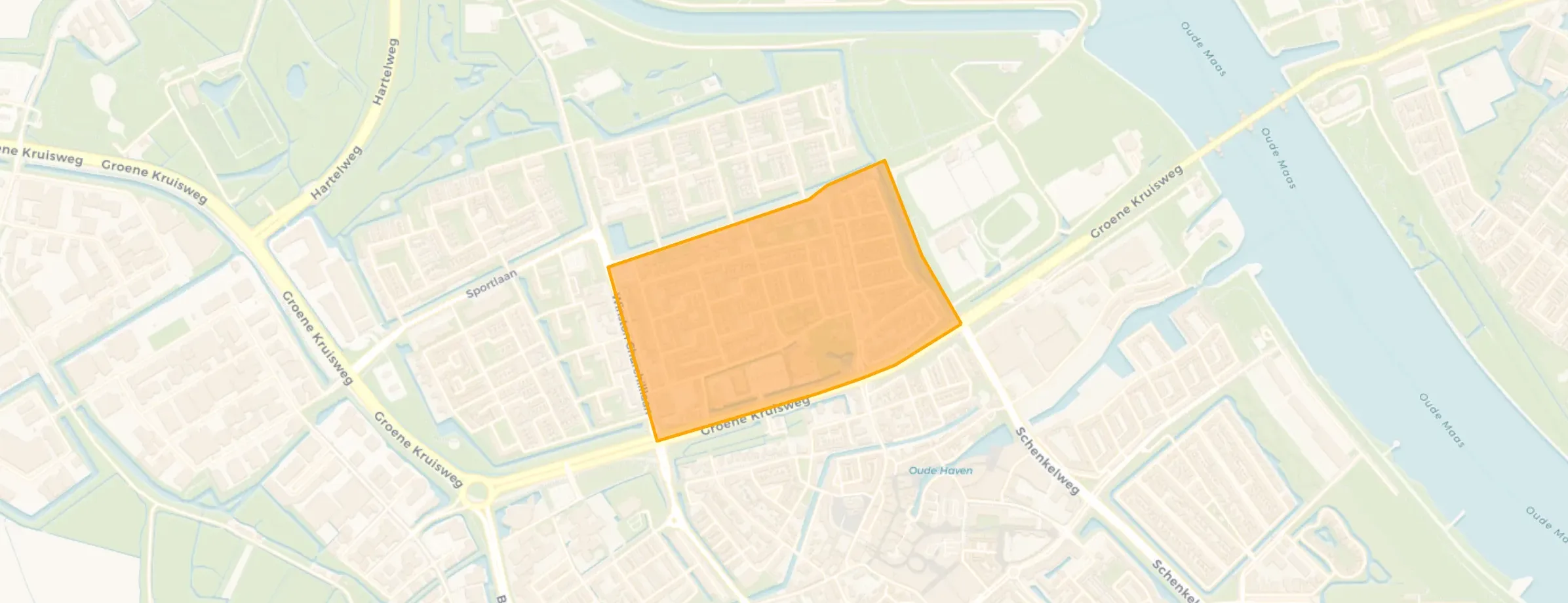 Kaart van Hoogwerf-Zuid