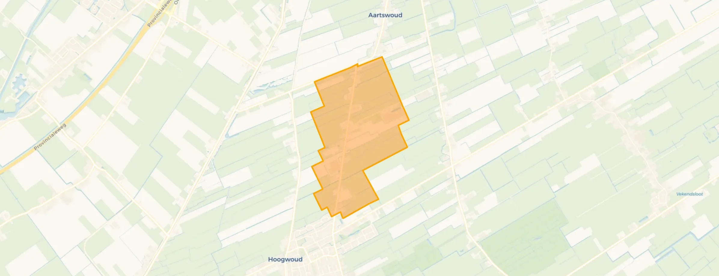 Kaart van Hoogwoud Noord