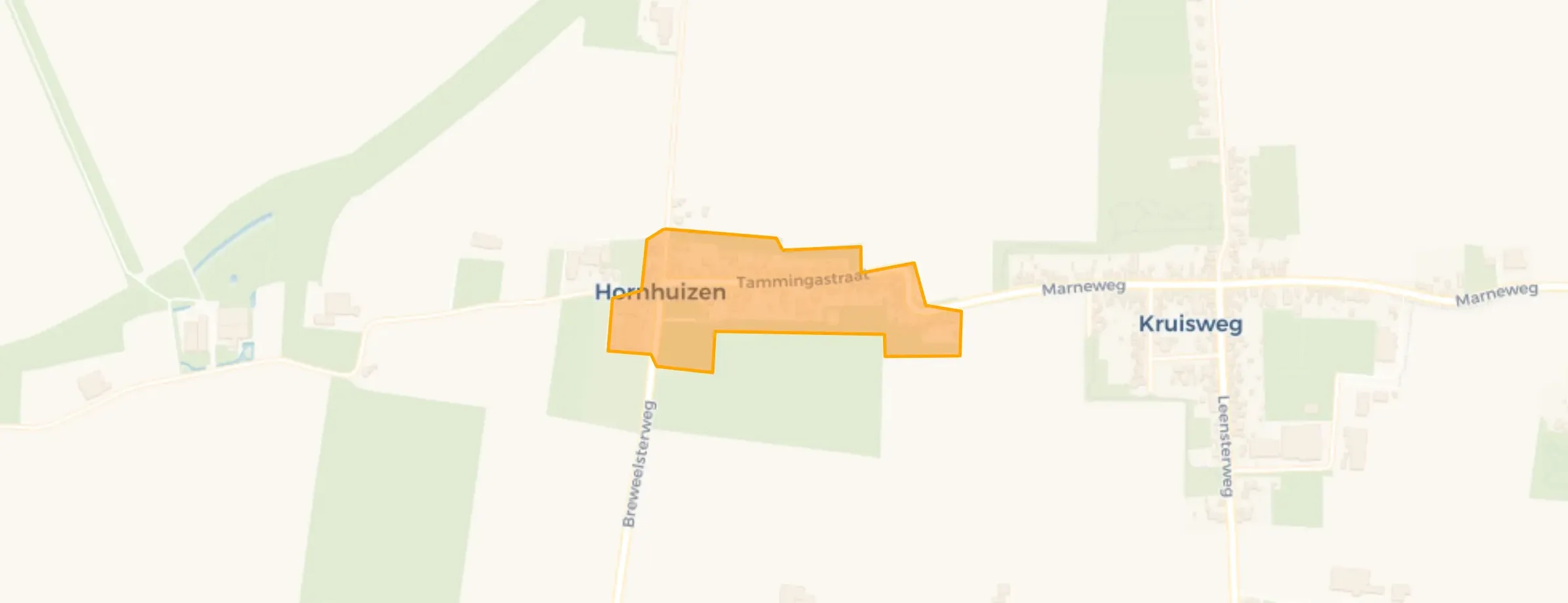 Kaart van Hornhuizen