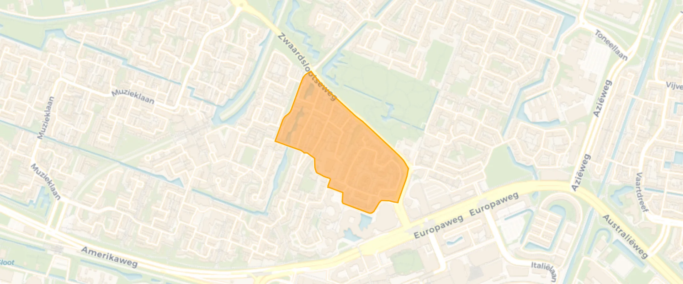 Map of Hovenbuurt-Oost