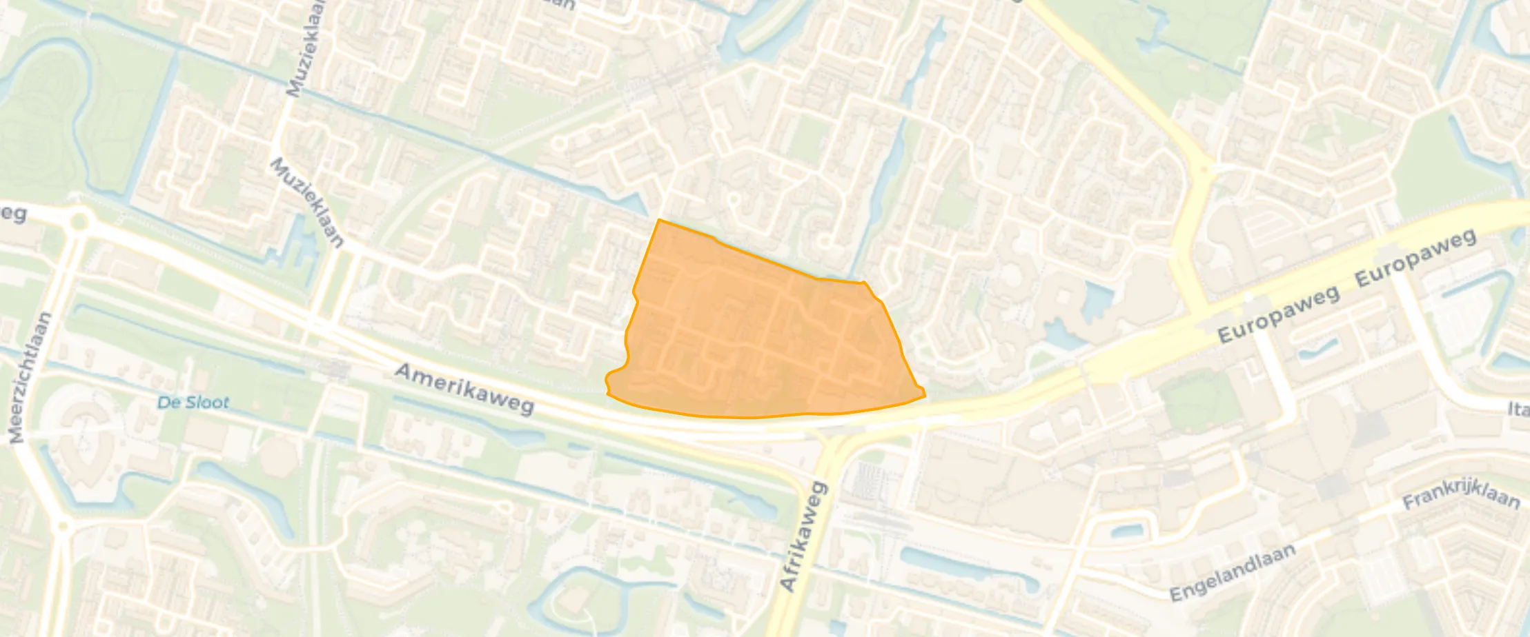 Map of Hovenbuurt-Zuid