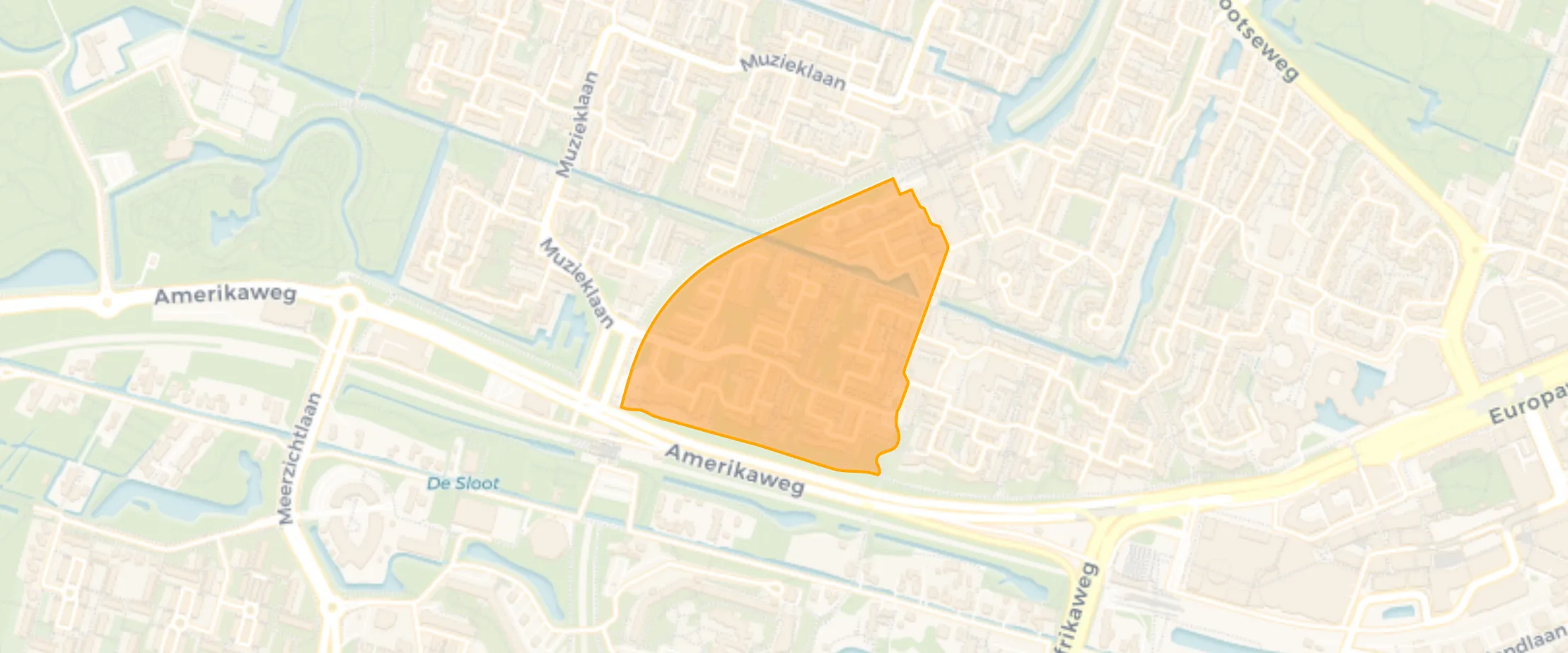 Map of Hovenbuurt-Zuidwest