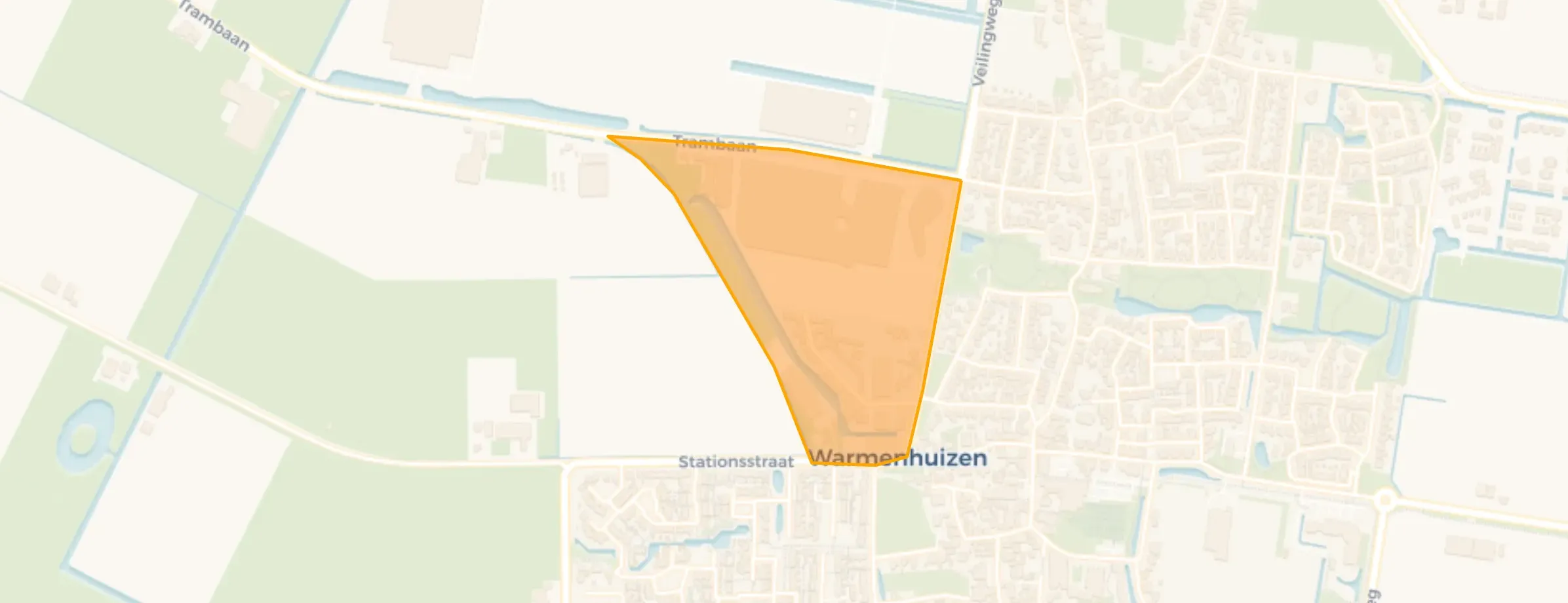 Kaart van Huisweid en omgeving