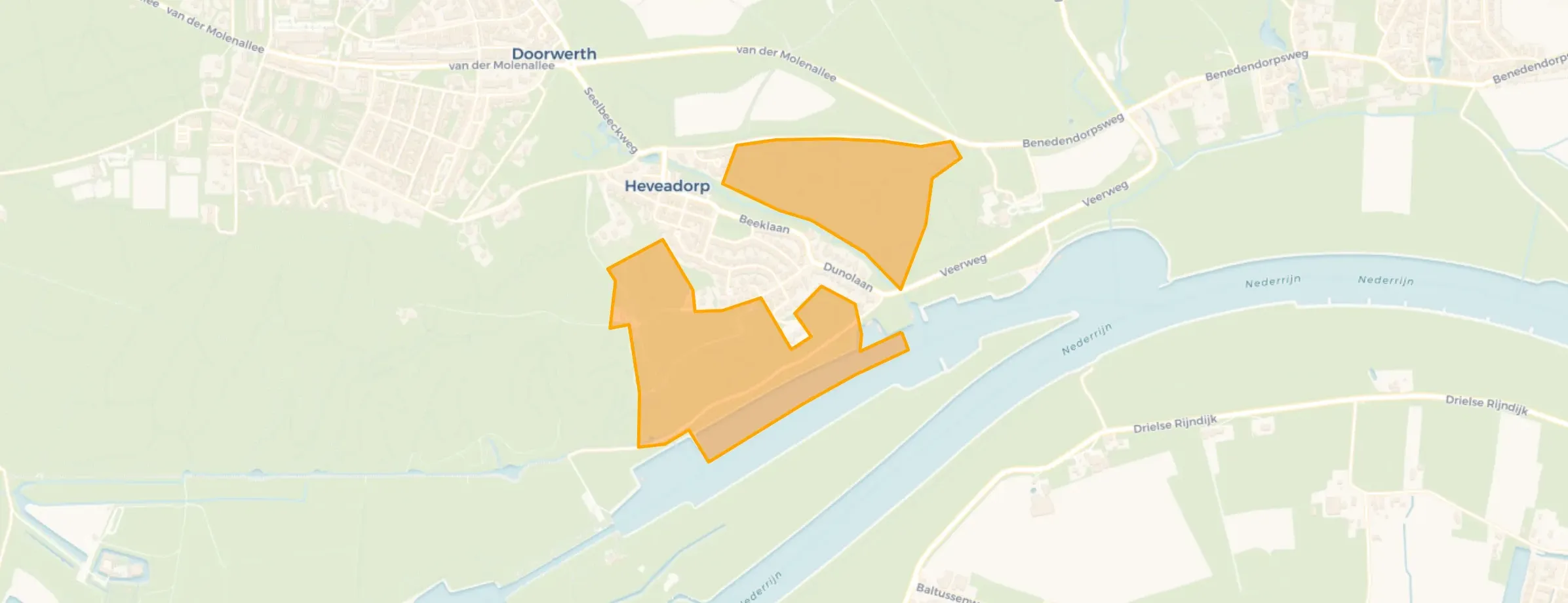 Kaart van Hunneschans - Valckeniersbossen