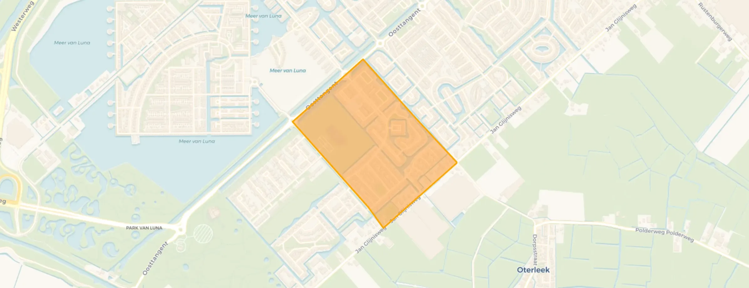 Kaart van Huygenhoek Midden