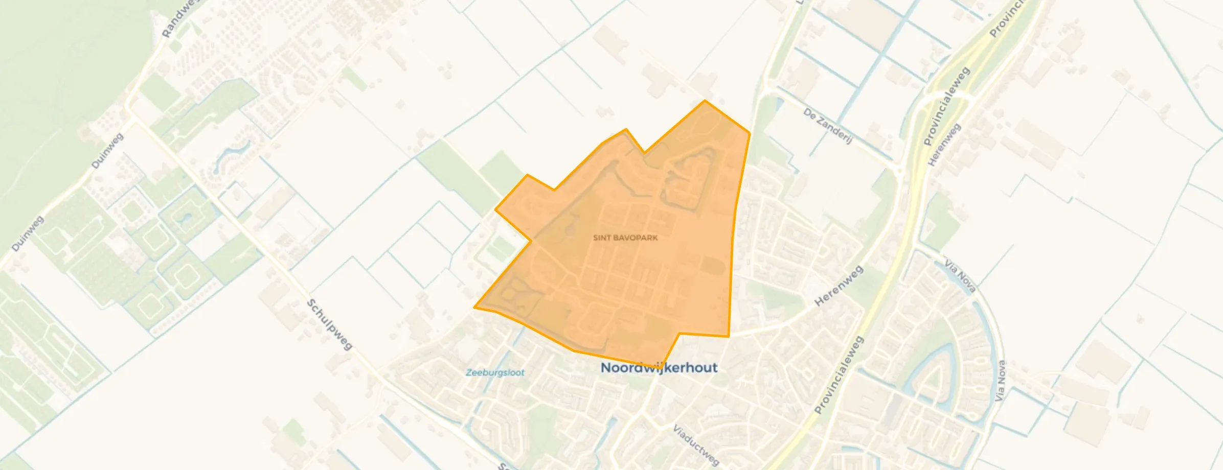 Kaart van In den Houte