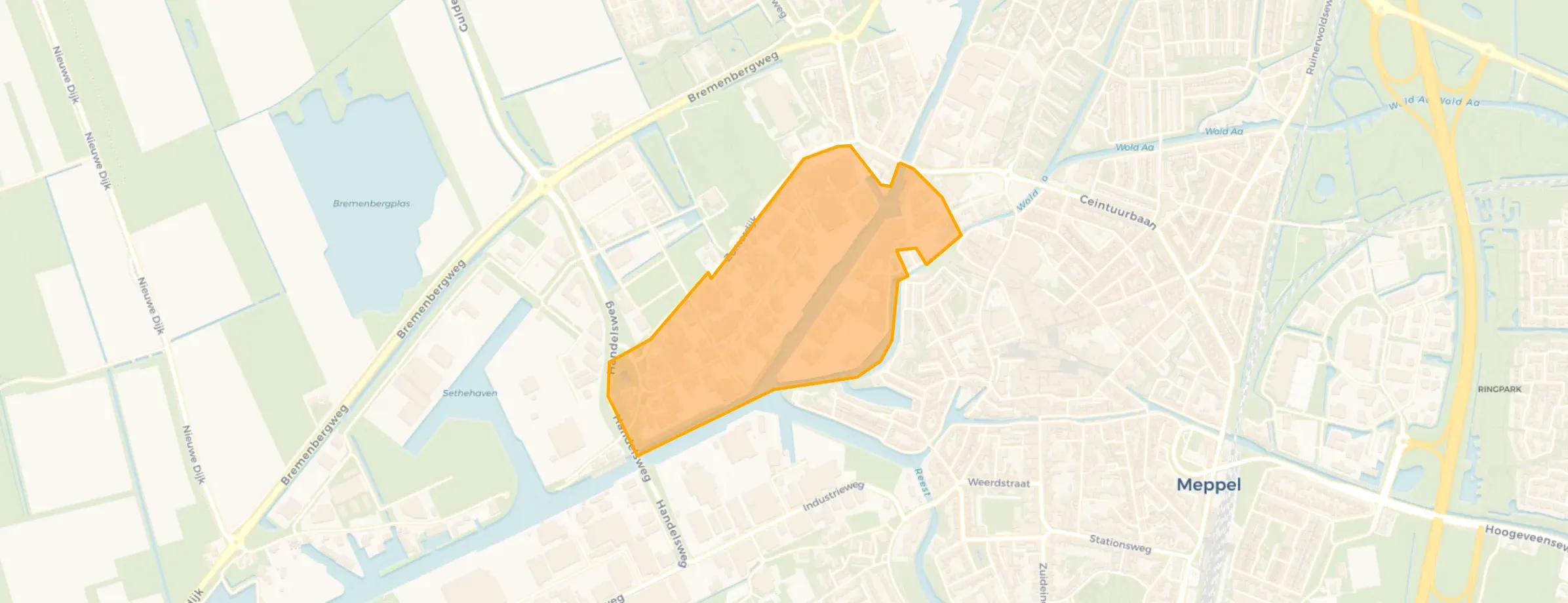 Kaart van Industrie Oevers C
